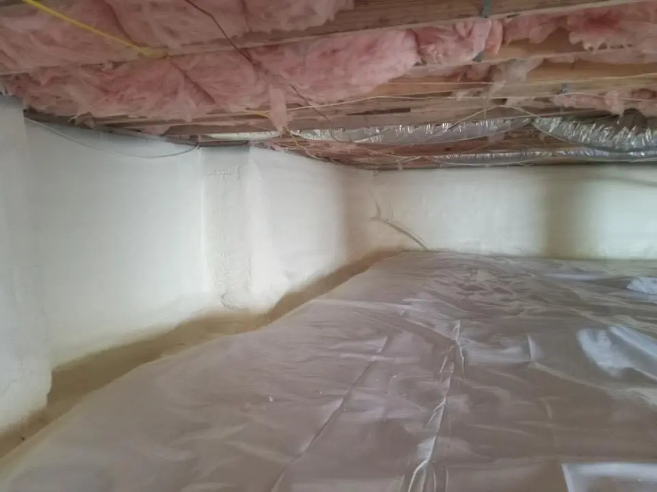 Crawl space encapsulation with closed-cell spray foam for Roof Waterproofing in Palmer Ranch