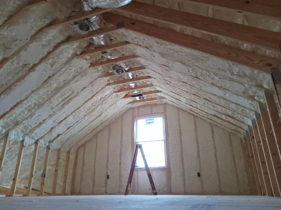 Spray foam roofing application for Crawl Space Insulation project in Palmer Ranch